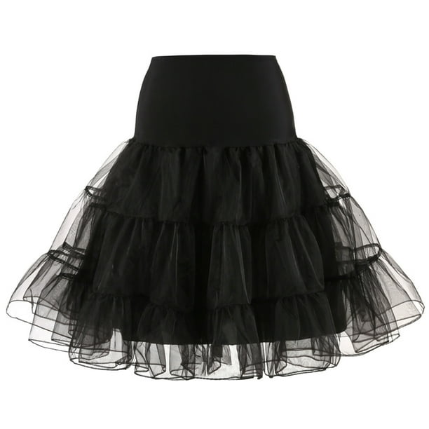 2019 Tulle Skirts Swing Vintage Petticoat Rockabilly Tutu Dance Fancy Net Skirt